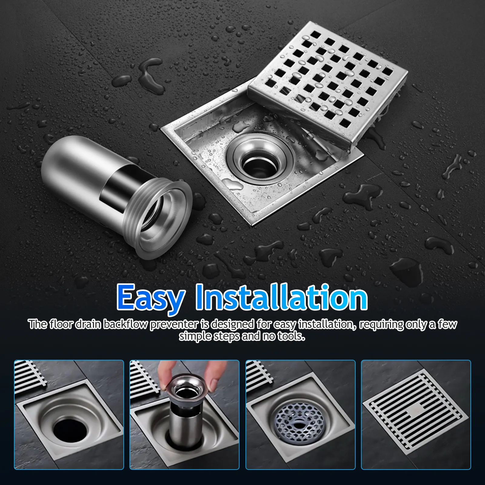 Stainless Steel Floor Drain Core Backflow Preventer Plug Fast Drainage Sink Bathroom Bathtub Kitchen Stopper Anti Odor Filter
Stainless Steel Floor Drain Core Backflow Preventer Plug Fast Drainage Sink Bathroom Bathtub Kitchen Stopper Anti Odor Filter