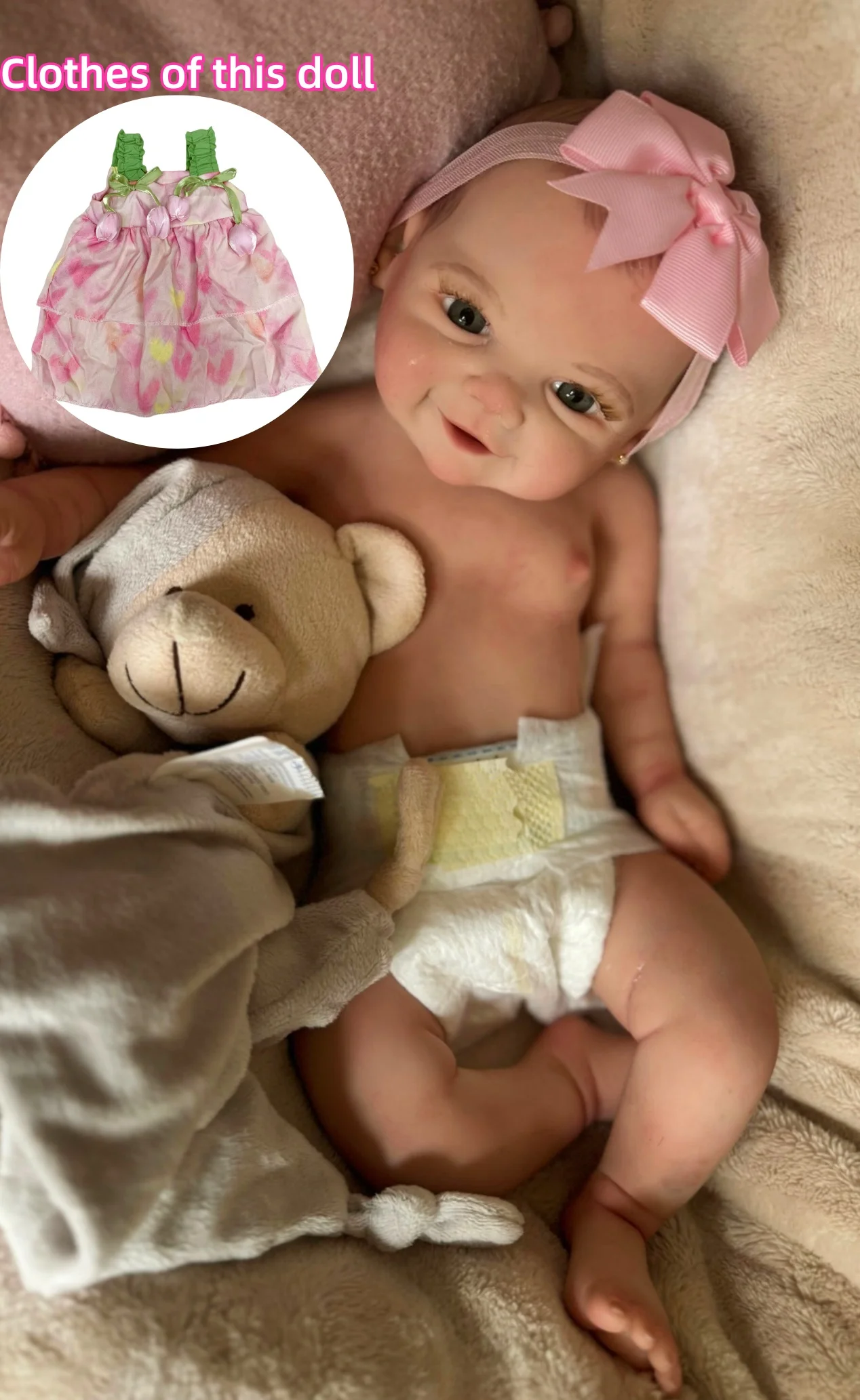 18-дюймовая милая силиконовая кукла с открытым ртом Vivienne для девочек с раскрашенными волосами, мягкая на ощупь кукла ручной работы Bebe Reborn для детей
18-дюймовая милая силиконовая кукла с открытым ртом Vivienne для девочек с раскрашенными волосами, мягкая на ощупь кукла ручной работы Bebe Reborn для детей
