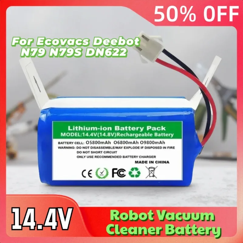 NEW 14.4V for Ecovacs Deebot N79 N79S DN622 Robot Vacuum Cleaner Battery
NEW 14.4V for Ecovacs Deebot N79 N79S DN622 Robot Vacuum Cleaner Battery