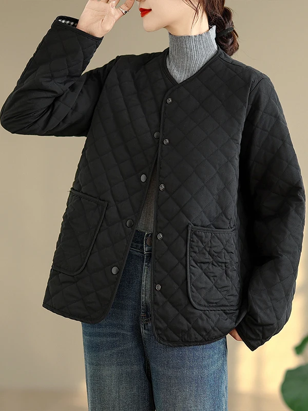 Warm Plaid Color Blo Cotton Jaet Korean Sle Commute Straight Tube Long Sve round Ne Thiened Autumn Winter Coat
Warm Plaid Color Blo Cotton Jaet Korean Sle Commute Straight Tube Long Sve round Ne Thiened Autumn Winter Coat