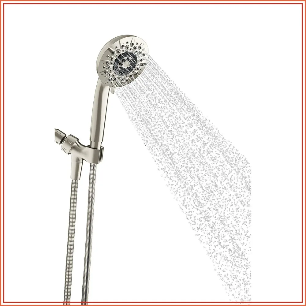 5-Spray Handshower with Pulsating Massage, Easy Install, Brushed Nickel
5-Spray Handshower with Pulsating Massage, Easy Install, Brushed Nickel