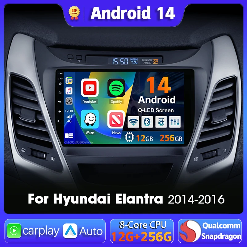 Android 14 автомобильный радиоприемник Carplay с авто GPS-навигацией, мультимедийный плеер для Hyundai Elantra Avente i35 2011-2015, видеостерео 2 DIN
Android 14 автомобильный радиоприемник Carplay с авто GPS-навигацией, мультимедийный плеер для Hyundai Elantra Avente i35 2011-2015, видеостерео 2 DIN