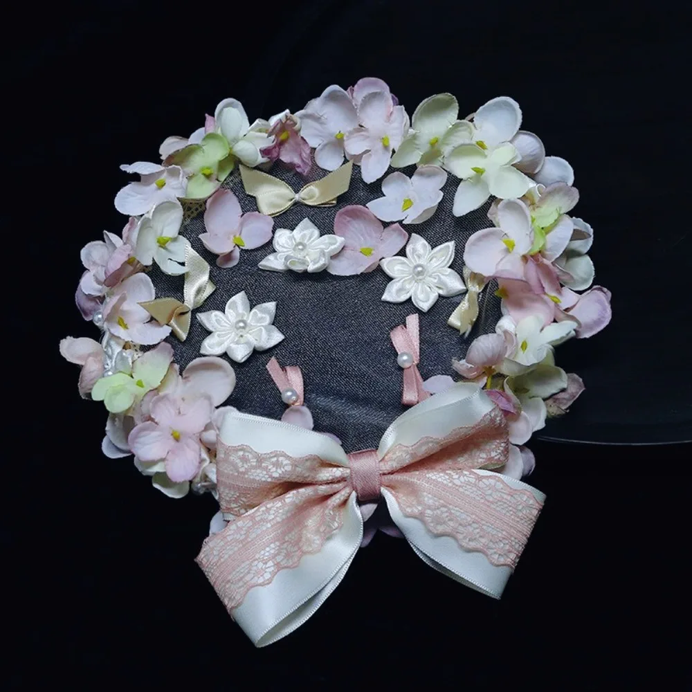 French Gentle Floral Bridal Hat with Pink Lace Bow for Bride Wedding Guest Headdresses Hair Accessories Wedding Accessories
French Gentle Floral Bridal Hat with Pink Lace Bow for Bride Wedding Guest Headdresses Hair Accessories Wedding Accessories
