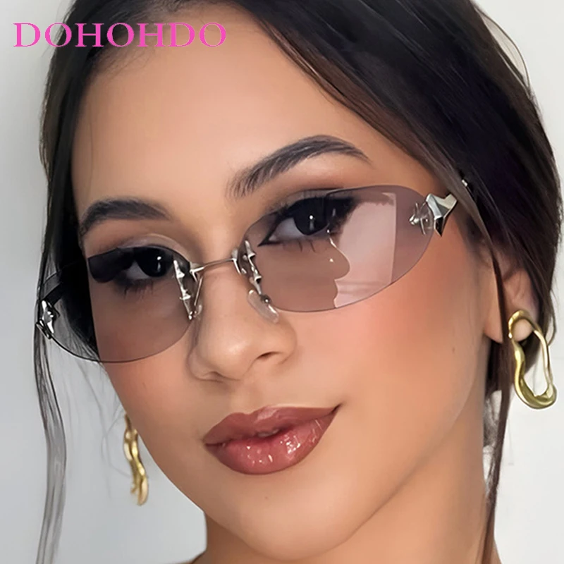Luxury Designer Y2K Rimless Small Oval Women Sunglasses Fashion Vintage Men Shades Outdoor Travel Eyeglasses Female Lentes UV400
Luxury Designer Y2K Rimless Small Oval Women Sunglasses Fashion Vintage Men Shades Outdoor Travel Eyeglasses Female Lentes UV400