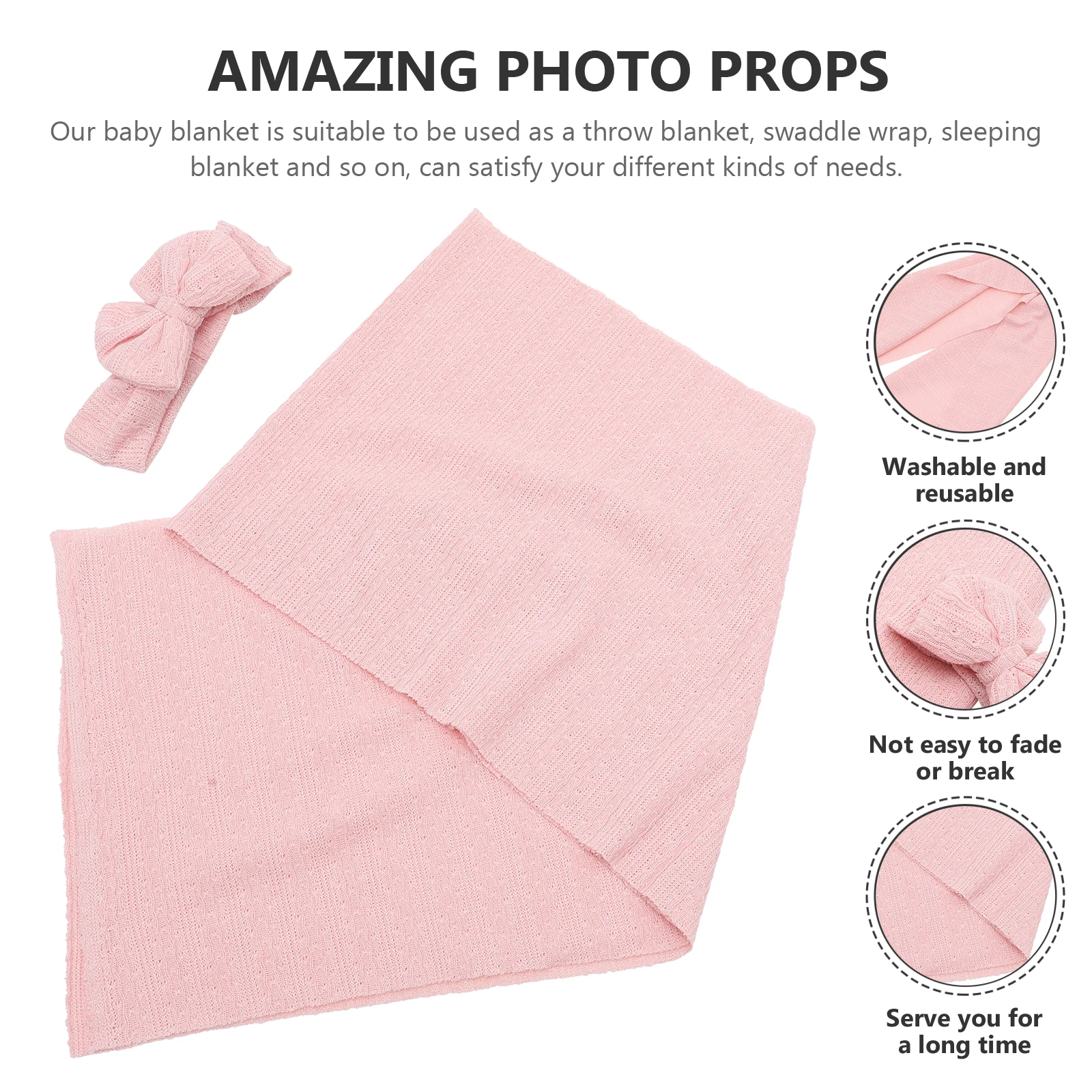 1 set 1 Set Baby Swaddle Blanket Headband Newborn Receiving Wrap Gift For Boys Girls Cozy Sleep Stretchy Infant Wrap Swaddle Set
1 set 1 Set Baby Swaddle Blanket Headband Newborn Receiving Wrap Gift For Boys Girls Cozy Sleep Stretchy Infant Wrap Swaddle Set