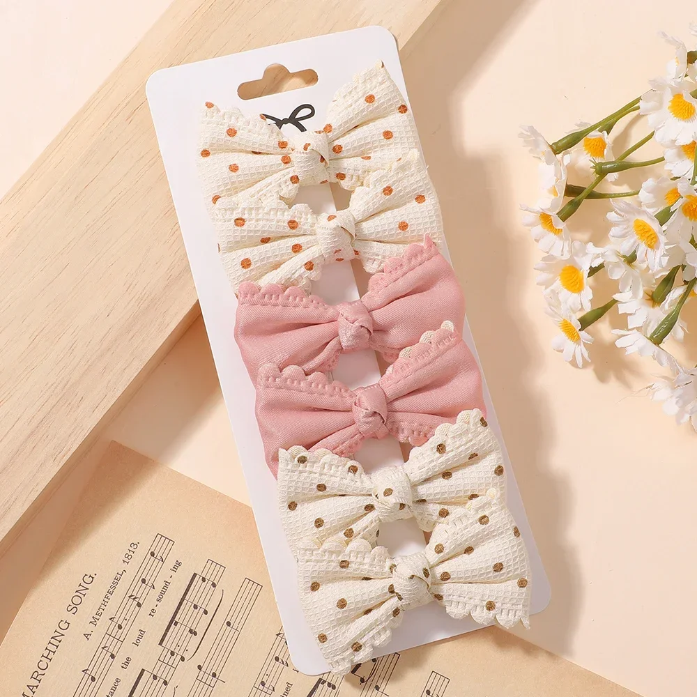 6pcs/set Sweet Floral Print Hair Bow Clips for Baby Girls Fresh Pastoral Cotton Hairpin Barrettes Headwear Hair Accessories
6pcs/set Sweet Floral Print Hair Bow Clips for Baby Girls Fresh Pastoral Cotton Hairpin Barrettes Headwear Hair Accessories