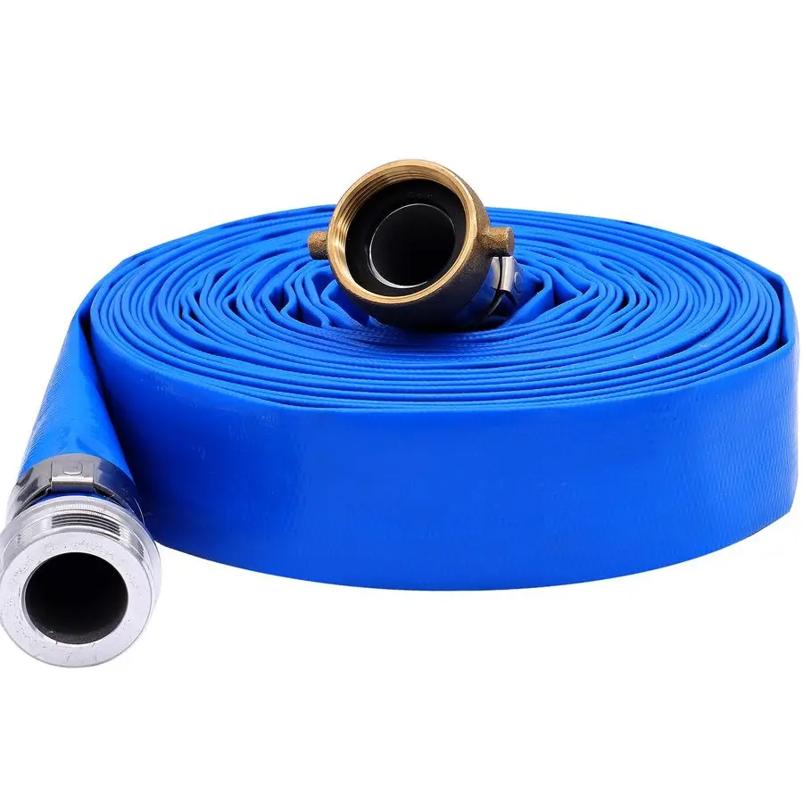 x 100 PVC Lay Flat Water Pump Discharge Hose With Aluminum Pin Lug Fittings, Heavy Duty Reinforced Pool Backwash Hose Assembly
x 100 PVC Lay Flat Water Pump Discharge Hose With Aluminum Pin Lug Fittings, Heavy Duty Reinforced Pool Backwash Hose Assembly