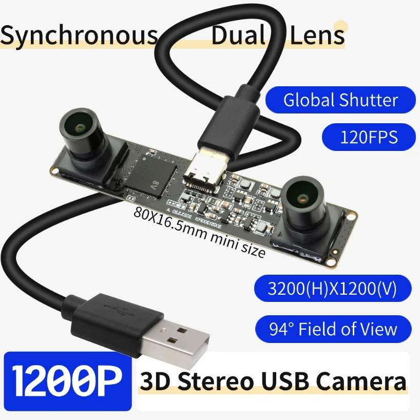 ELP 1200P 60 кадров в секунду синхронизация двойной объектив 3D стерео USB модуль камеры 600P 120 кадров в секунду 94 ° Широкоугольная веб-камера с глобальным затвором для робота
ELP 1200P 60 кадров в секунду синхронизация двойной объектив 3D стерео USB модуль камеры 600P 120 кадров в секунду 94 ° Широкоугольная веб-камера с глобальным затвором для робота