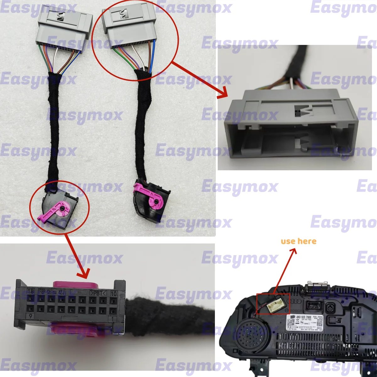 Wire Cabel for Audi Cockpit DIGITAL SPEEDOMETER INSTRUMENT CLUSTER 4K0 920 790F 790E
Wire Cabel for Audi Cockpit DIGITAL SPEEDOMETER INSTRUMENT CLUSTER 4K0 920 790F 790E