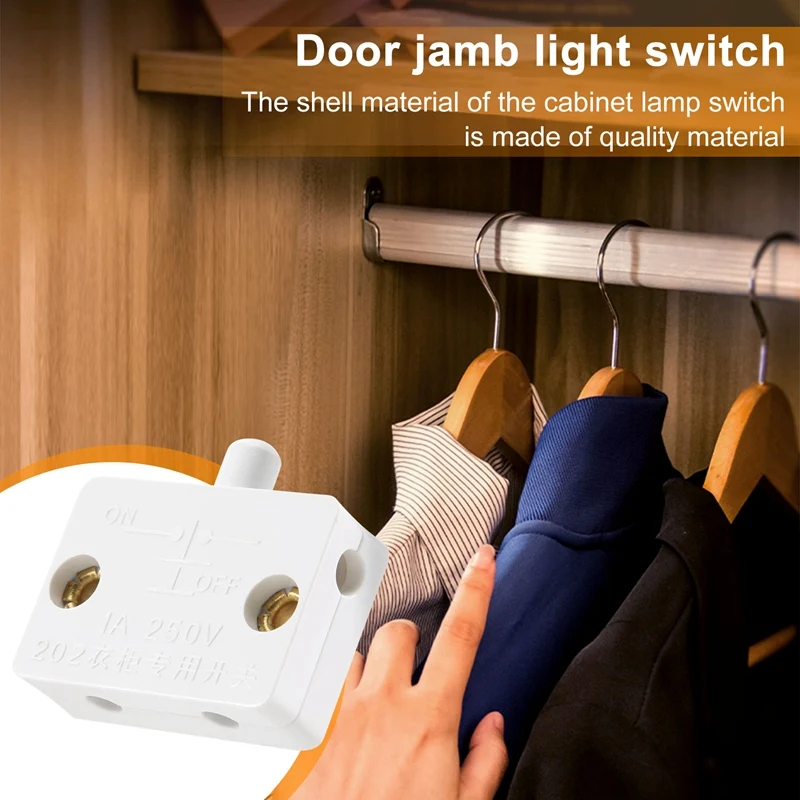 Door Led Switch 6Pcs Door Led Switch for Closet Light,Normally Closed Cabinet Electrical Lamp
Door Led Switch 6Pcs Door Led Switch for Closet Light,Normally Closed Cabinet Electrical Lamp