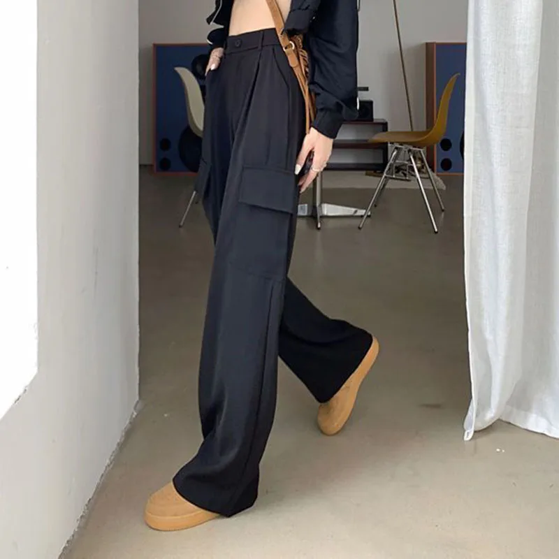 2023 New Casual High Waist Wide Leg Pants Baggy Korean Fashion Cargo Pantalones Spring Womens Streetwear Straight Trousers
2023 New Casual High Waist Wide Leg Pants Baggy Korean Fashion Cargo Pantalones Spring Womens Streetwear Straight Trousers
