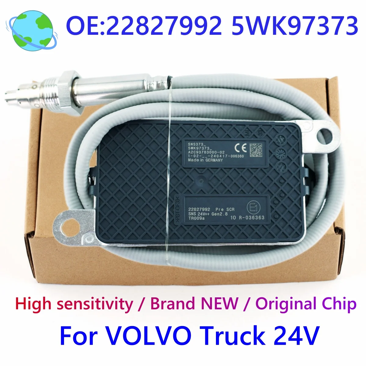 22827992 5WK97373 Original New Nitrogen Oxygen Sensor Nox Sensor For VOLVO 24V Car
22827992 5WK97373 Original New Nitrogen Oxygen Sensor Nox Sensor For VOLVO 24V Car