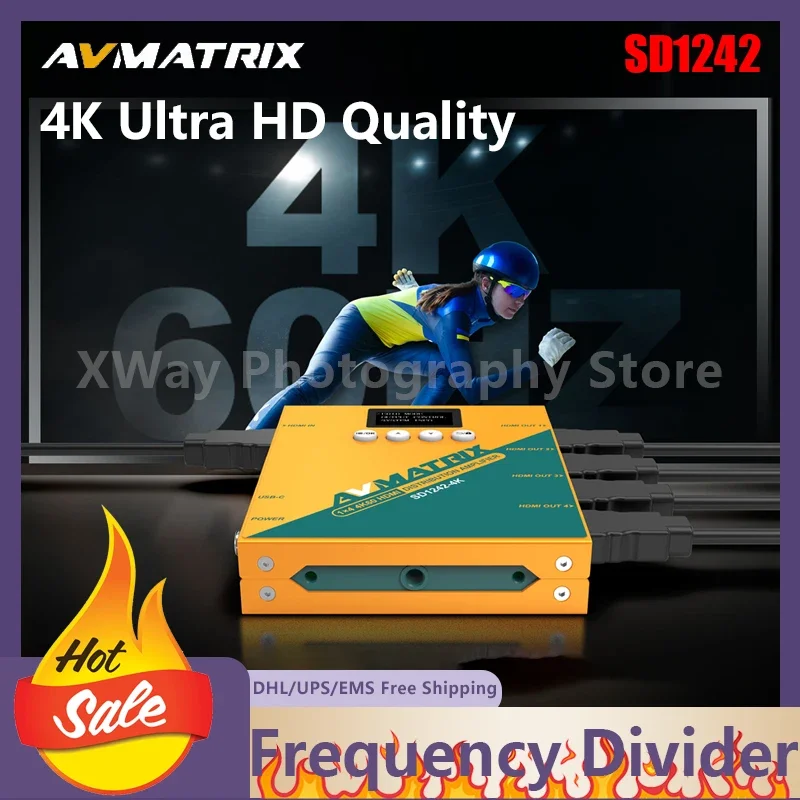 Avmatrix Sd1242 1x4K60 Hdmi-Compatible Edid Management 4K Ultra Hd Quality Widespread Application for Gaming Meetings Education
Avmatrix Sd1242 1x4K60 Hdmi-Compatible Edid Management 4K Ultra Hd Quality Widespread Application for Gaming Meetings Education