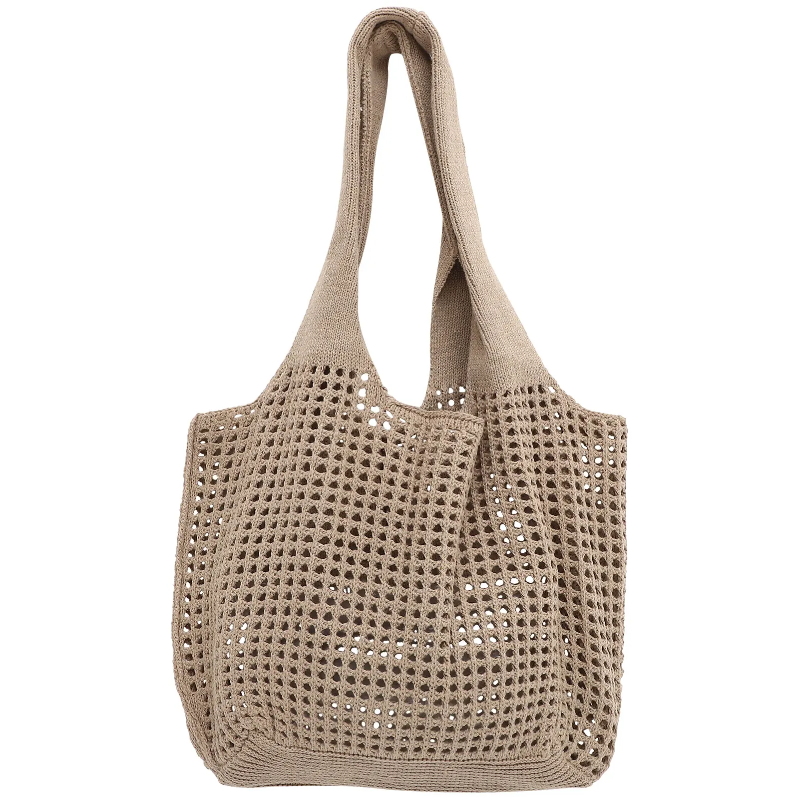 Knitted Hollow Tote Bag Lightweight Polyester Cotton Beach Handbag Woven Tote Large Capacity Shopping Travel Stylish Crochet
Knitted Hollow Tote Bag Lightweight Polyester Cotton Beach Handbag Woven Tote Large Capacity Shopping Travel Stylish Crochet