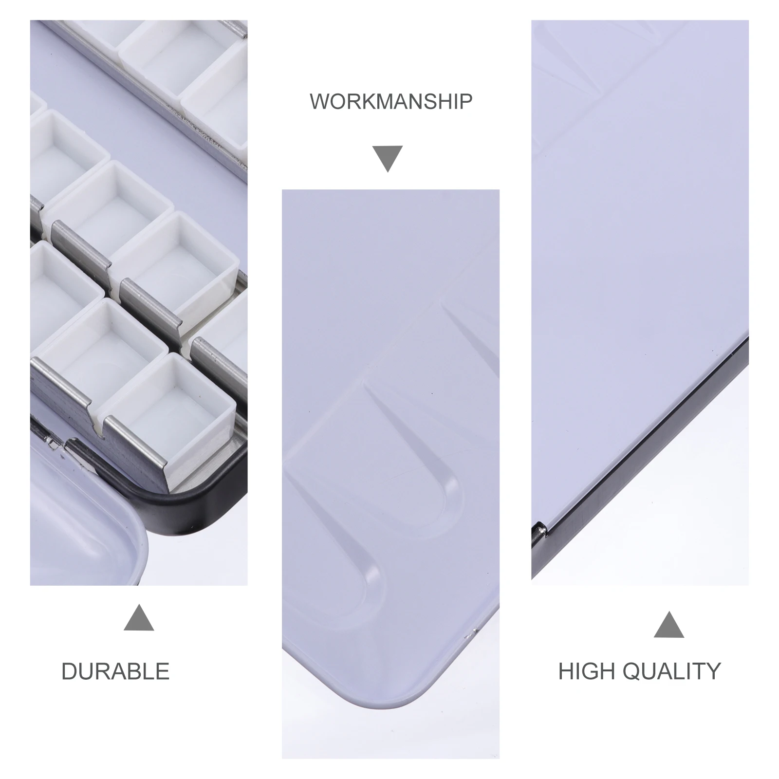 1 set Watercolor Paint Box Empty Metal Palette Case Storage Container for Crafts Pigment Container Strips Supplies
1 set Watercolor Paint Box Empty Metal Palette Case Storage Container for Crafts Pigment Container Strips Supplies