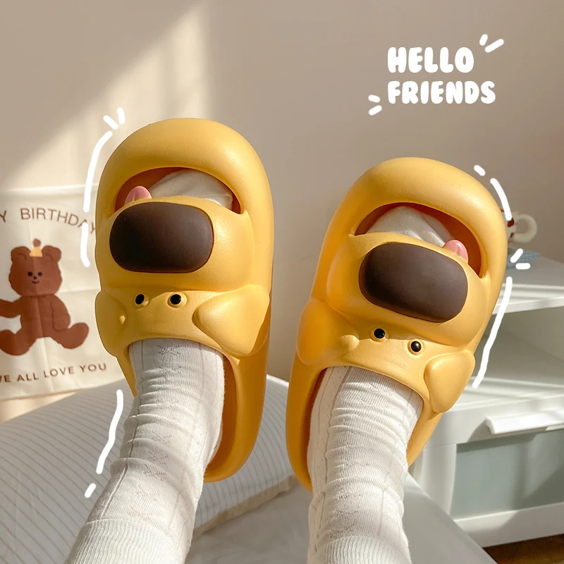 Women's Slippers For Summer Wear Cute Dog Slippers Thick Soled Cartoon Cute For Home Use, Anti Slip, And Comfortable
Women's Slippers For Summer Wear Cute Dog Slippers Thick Soled Cartoon Cute For Home Use, Anti Slip, And Comfortable