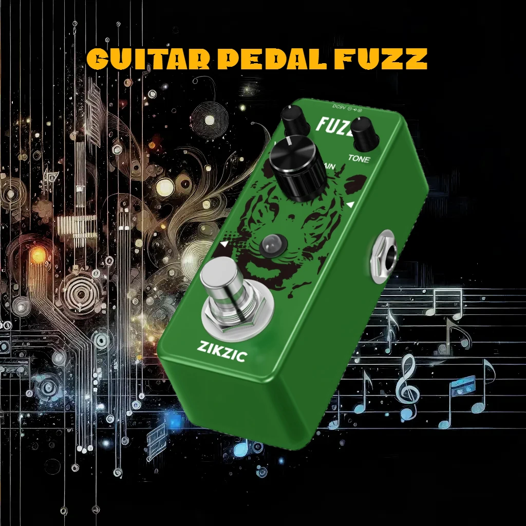 Педаль Zikzic-Fuzz для электрогитары и баса, Цельнометаллический корпус педали эффектов Fuzz, True Bypass
Педаль Zikzic-Fuzz для электрогитары и баса, Цельнометаллический корпус педали эффектов Fuzz, True Bypass