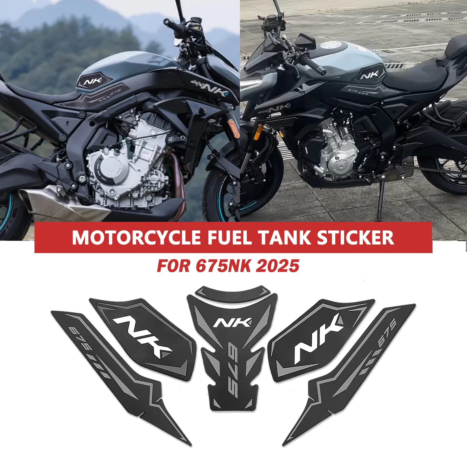 Motorcycle Accessories Non-slip Side Fuel Tank Stickers Waterproof Pad Rubber Sticker For CFMOTO 675NK 2025 675 NK 2025
Motorcycle Accessories Non-slip Side Fuel Tank Stickers Waterproof Pad Rubber Sticker For CFMOTO 675NK 2025 675 NK 2025