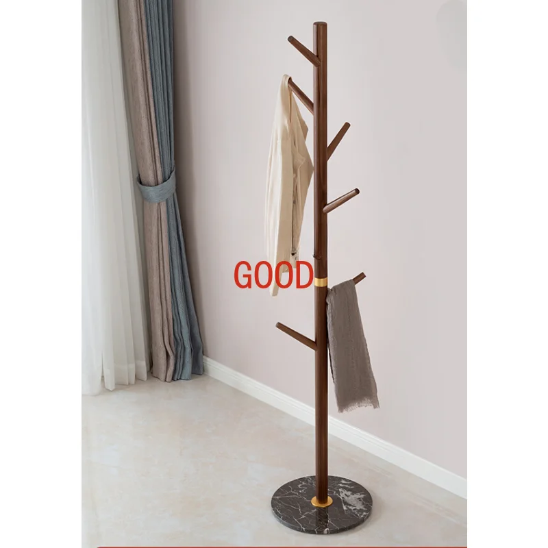 Modern Simple and Light Luxury Black Walnut Wood Floor Coat Stand Wooden Hanger Bedroom and Household Living Room
Modern Simple and Light Luxury Black Walnut Wood Floor Coat Stand Wooden Hanger Bedroom and Household Living Room