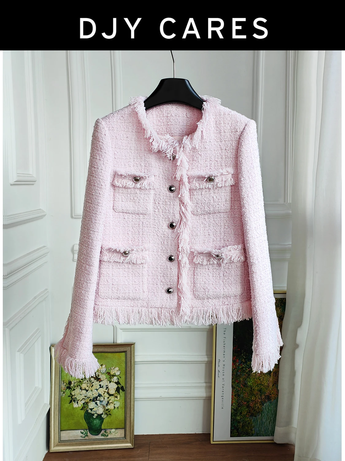 New Sweet coarse woolen coat, slimming and versatile tassel top big size
New Sweet coarse woolen coat, slimming and versatile tassel top big size