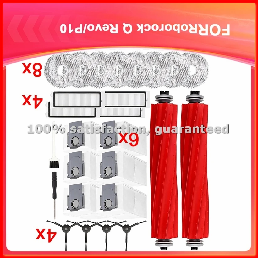 Accessories for Q /P10 - Robot Vacuum Cleaner Accessories Kit-Replacement Parts with Main Brushes Dust Bags-A79M
Accessories for Q /P10 - Robot Vacuum Cleaner Accessories Kit-Replacement Parts with Main Brushes Dust Bags-A79M