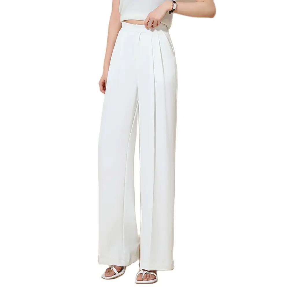 2023 Summer New Loose High Waist Wide Leg Pants Women Temperament Solid Straight Leg Fashion White Trousers Oversize
2023 Summer New Loose High Waist Wide Leg Pants Women Temperament Solid Straight Leg Fashion White Trousers Oversize