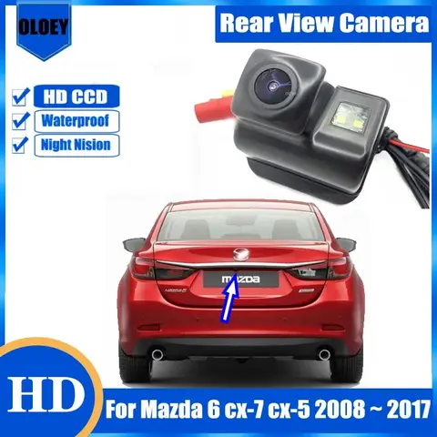 For Mazda 6 cx-7 cx-5 2008 2009 2010 2012 2013 2014 2015 2016 2017 HD Rear View Camera Night Backup Reversing Camera Trunk