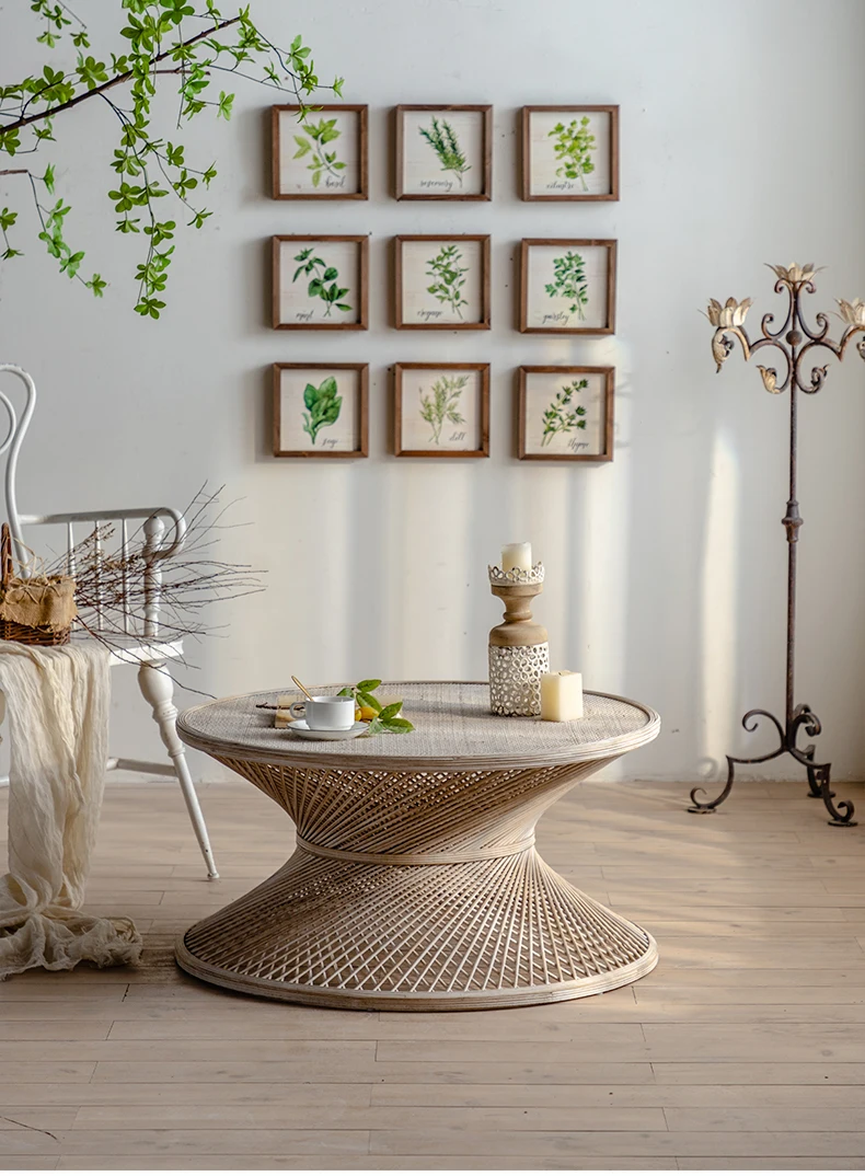wind simple art home rattan wood coffee table living room round creative hotel lobby
wind simple art home rattan wood coffee table living room round creative hotel lobby