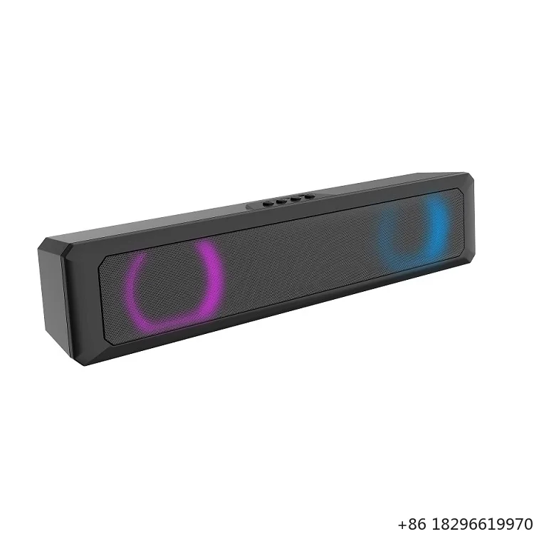 RGB Wireless Sound Bar Long Strip TV Speaker Wall-mounted Home Theater Bass Phone Laptop Outdoor Audio
RGB Wireless Sound Bar Long Strip TV Speaker Wall-mounted Home Theater Bass Phone Laptop Outdoor Audio