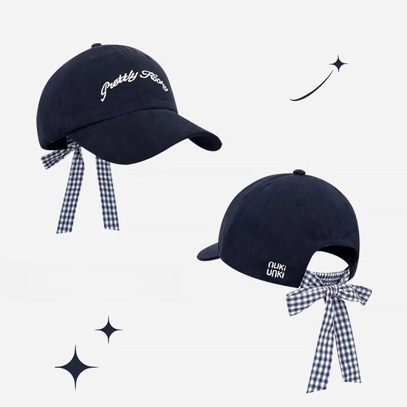 Bow Strap Retro Plaid Letter Embroidered Baseball Cap Women's Korean Version Spring and Summer Versatile Face Cap Camping Hats
Bow Strap Retro Plaid Letter Embroidered Baseball Cap Women's Korean Version Spring and Summer Versatile Face Cap Camping Hats