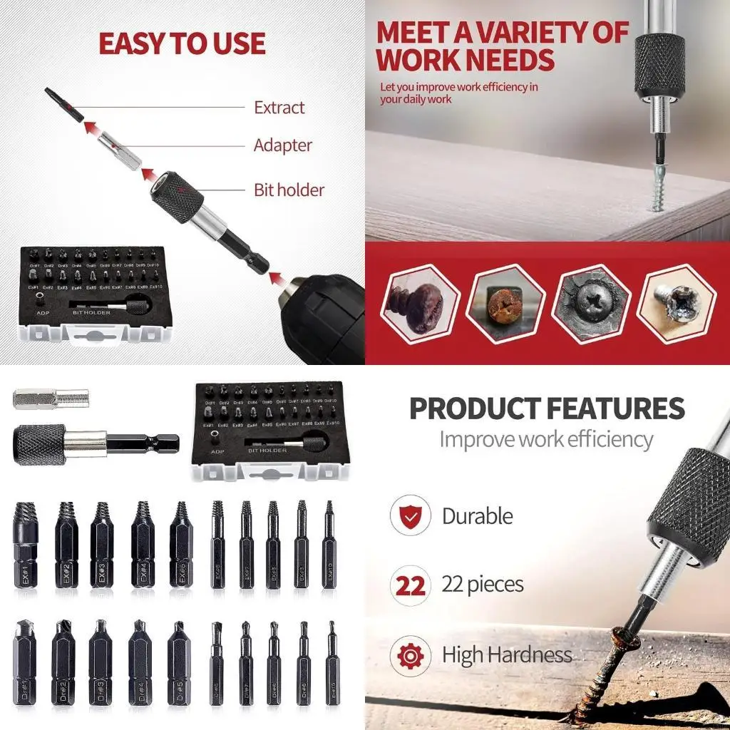 22 In 1 Extractor Screwdriver Remover Purpose Tools Screws Bolt Disassemble
22 In 1 Extractor Screwdriver Remover Purpose Tools Screws Bolt Disassemble
