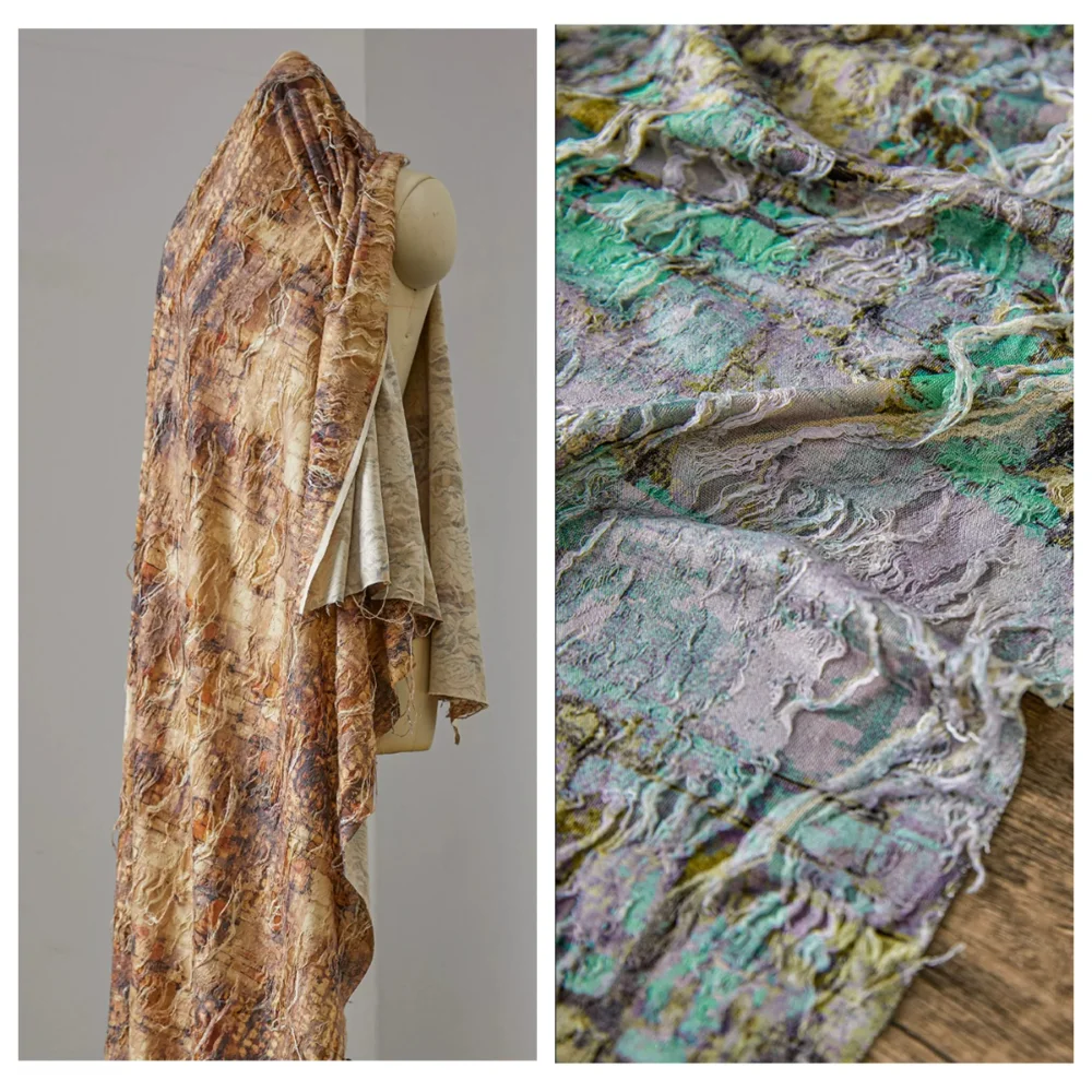 Rusty Yellow Brown Tattered Knitted Fabric for DIY Creative Fashion Clothing Design Fabrics By The Meter Diy Sewing Material
Rusty Yellow Brown Tattered Knitted Fabric for DIY Creative Fashion Clothing Design Fabrics By The Meter Diy Sewing Material