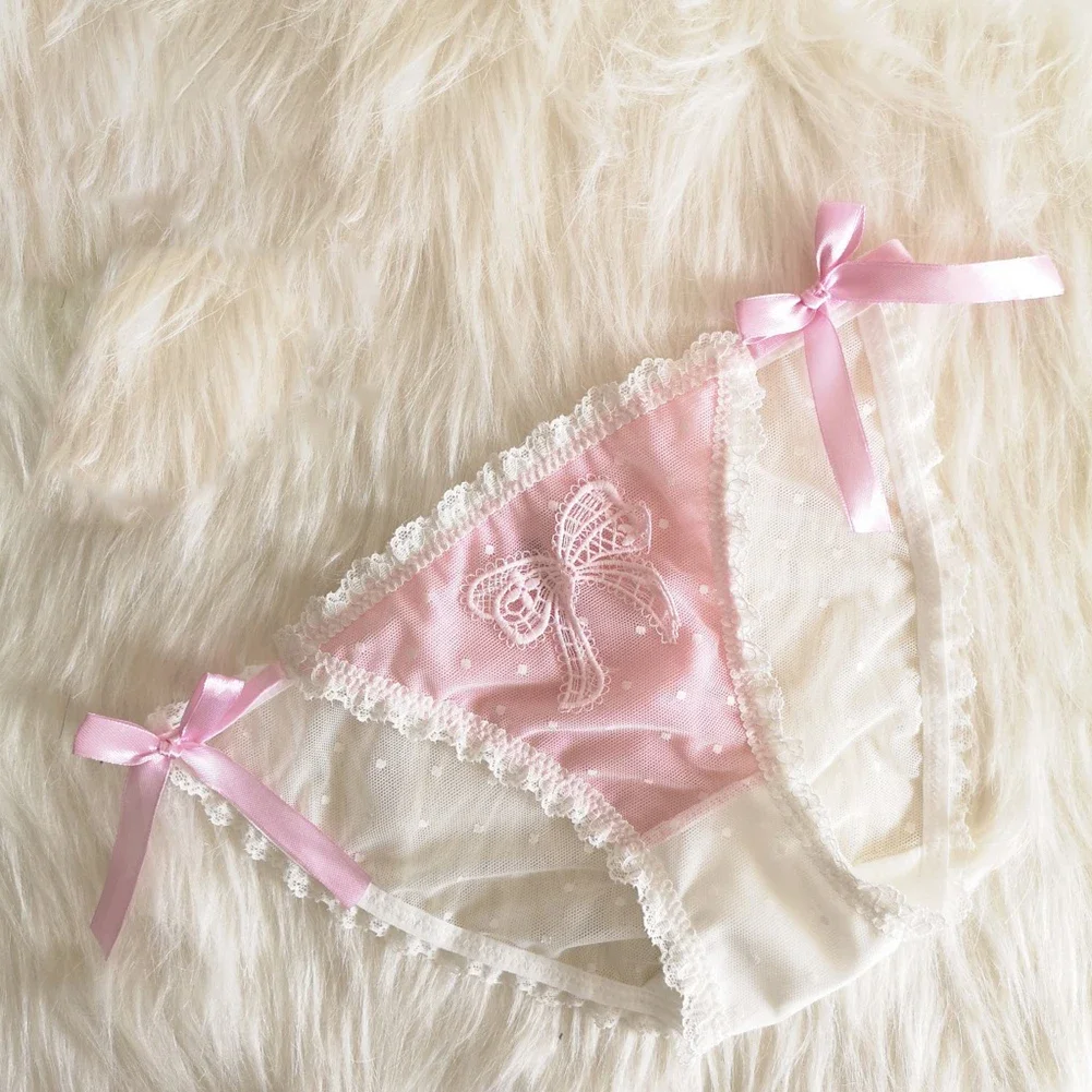 Women Briefs Ultra Thin Gauze See Through Panties Lace Bow Embroidery Underpants Low Waist Bowknot Sexy Underwear Lingerie
Women Briefs Ultra Thin Gauze See Through Panties Lace Bow Embroidery Underpants Low Waist Bowknot Sexy Underwear Lingerie