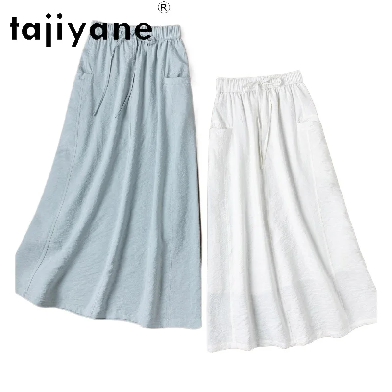 TAJIYANE 78% Шелковые юбки из тутового шелкопряда для женщин, модная прямая юбка с карманами, повседневная длинная юбка из сухого шелка, весна 2026, женская одежда
TAJIYANE 78% Шелковые юбки из тутового шелкопряда для женщин, модная прямая юбка с карманами, повседневная длинная юбка из сухого шелка, весна 2026, женская одежда