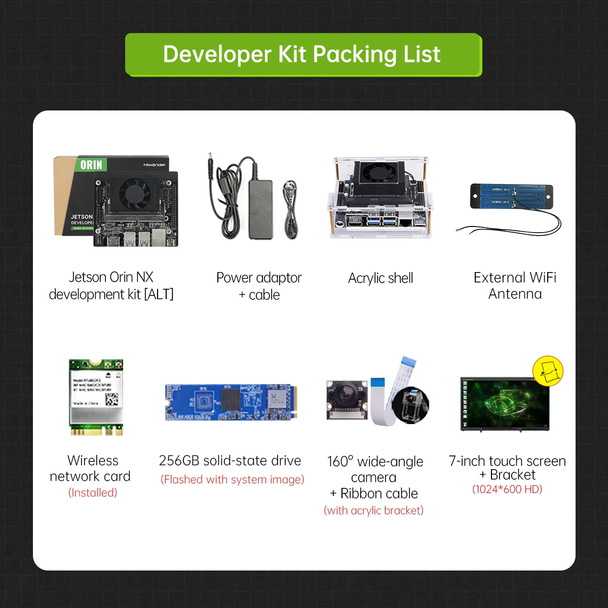 2026 Hot Selling Hiwonder Jetson Orin NX Development Kit 8GB/16GB SOM Module
2026 Hot Selling Hiwonder Jetson Orin NX Development Kit 8GB/16GB SOM Module