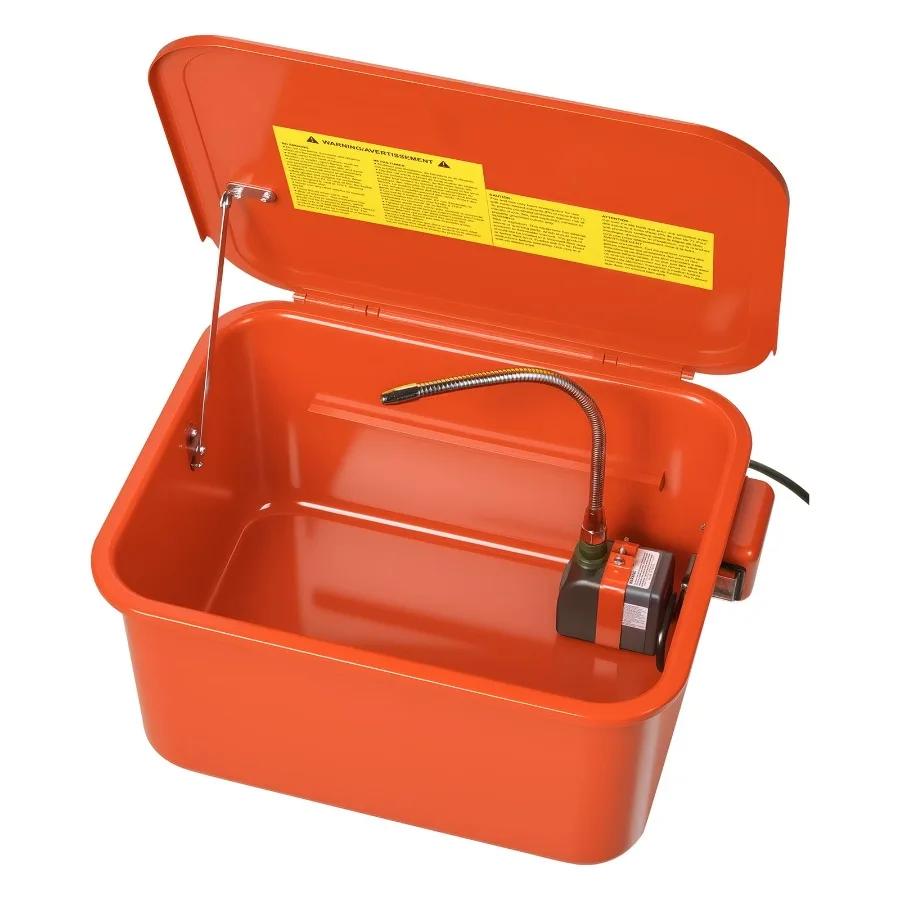 5-Gallon Parts Washer 3.5-Gallon Solvent Capacity 0.4-Gallon Minute Pump Output Portable Steel Cleaner with Electric Pump for B
5-Gallon Parts Washer 3.5-Gallon Solvent Capacity 0.4-Gallon Minute Pump Output Portable Steel Cleaner with Electric Pump for B