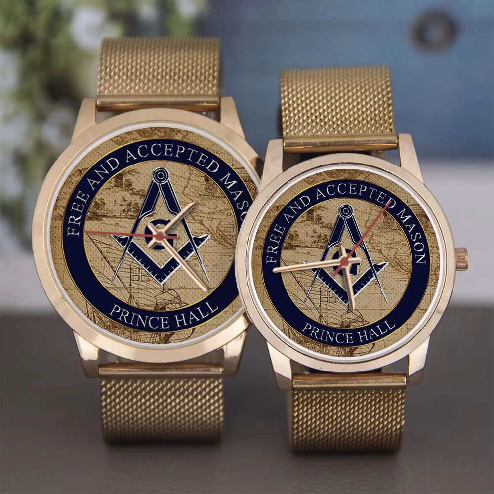 Masonic Freemason Watch Square Compass Ruler Dial Unisex Wristwatch Stainless Steel Band Black Silver Rose Gold Men Quartz Clock
Masonic Freemason Watch Square Compass Ruler Dial Unisex Wristwatch Stainless Steel Band Black Silver Rose Gold Men Quartz Clock
