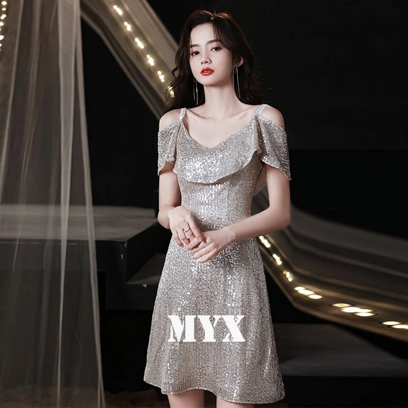 Ele Sequin Evening Dr Women's New 2026 Faionable Ladylike Design ort Ball Gown Sle Wedding Par Performance
Ele Sequin Evening Dr Women's New 2026 Faionable Ladylike Design ort Ball Gown Sle Wedding Par Performance