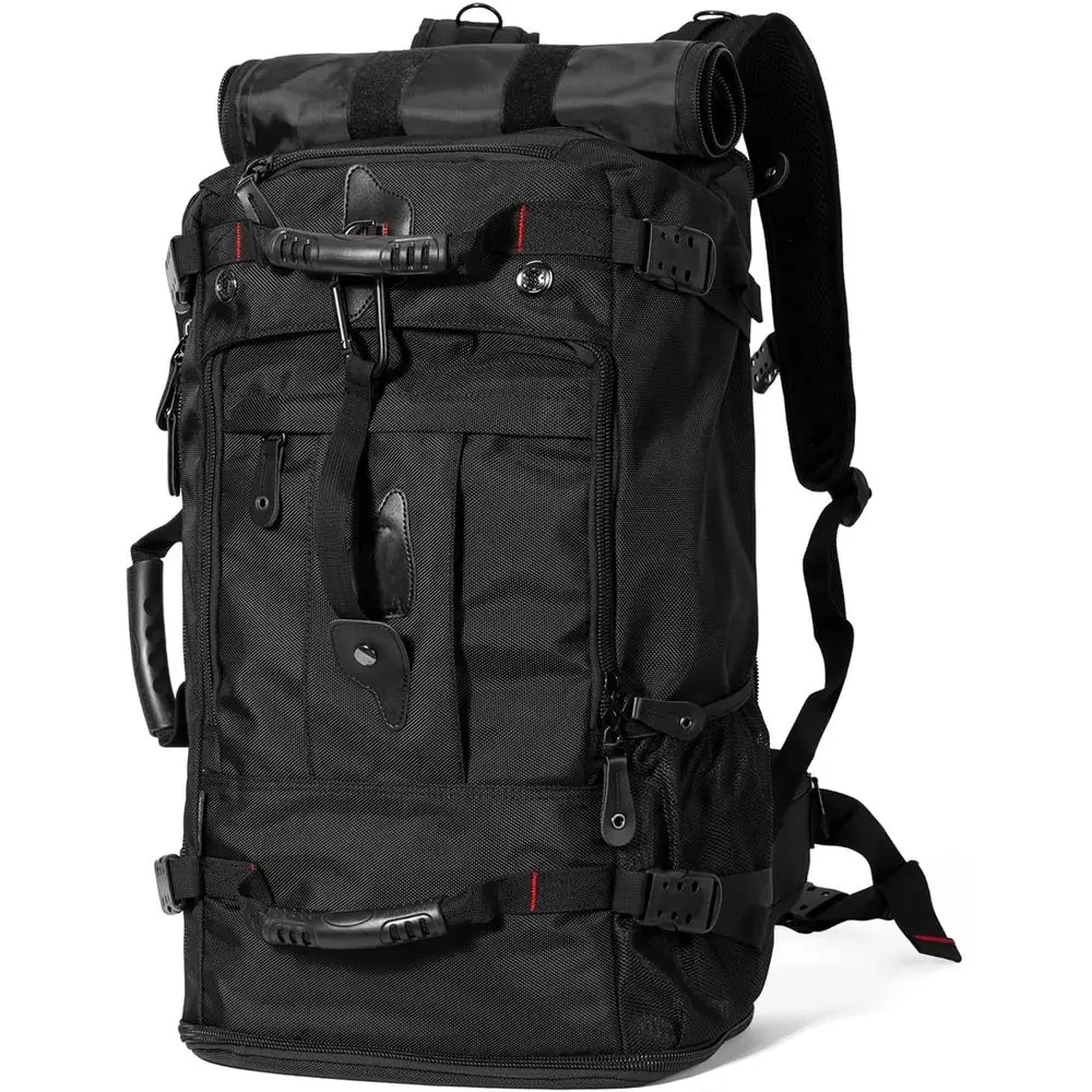 Large City or Travel Hiking Sports Backpack, Durable Convertible Duffel, Laptop Friendly, Airplane-Ready (Black, 60L)
Large City or Travel Hiking Sports Backpack, Durable Convertible Duffel, Laptop Friendly, Airplane-Ready (Black, 60L)