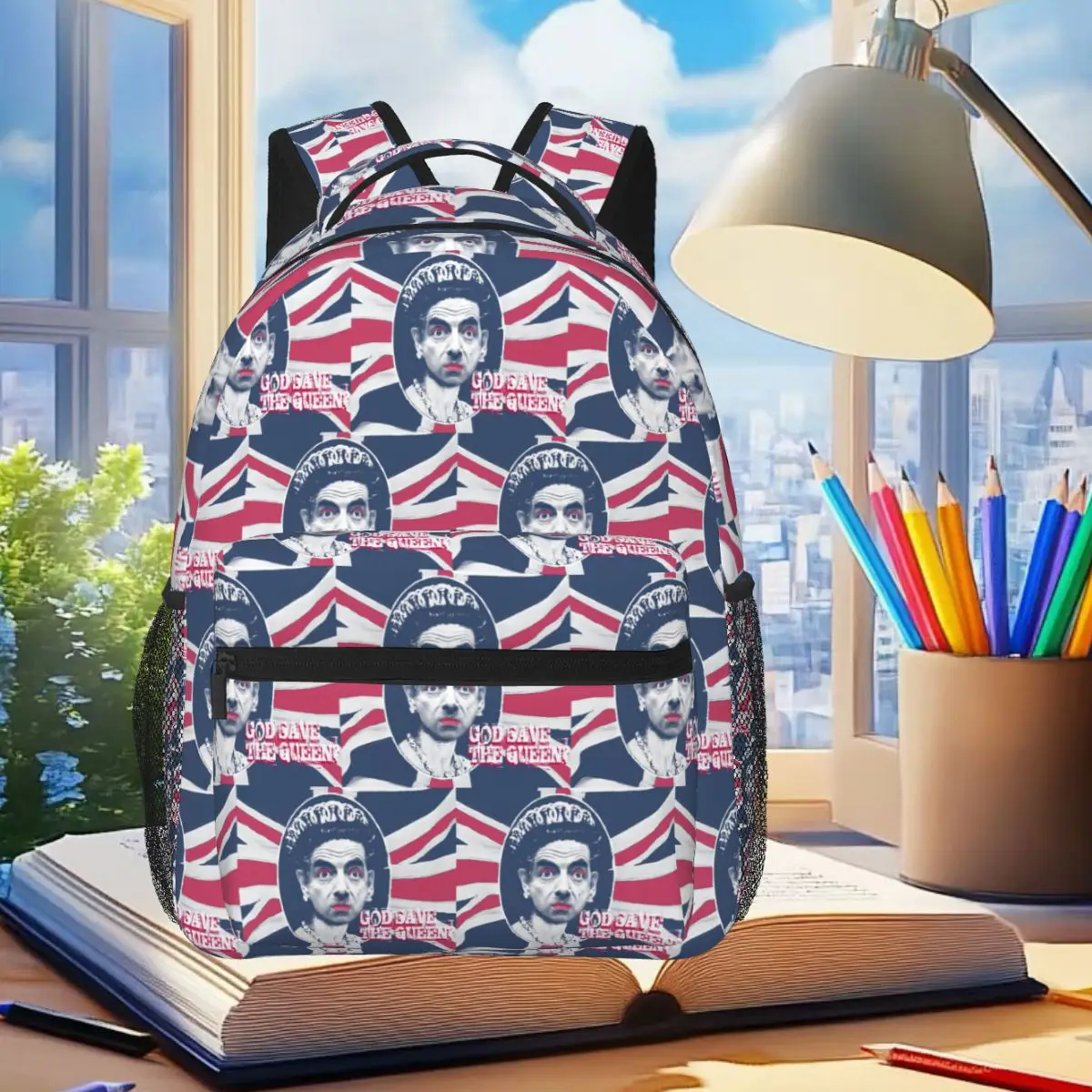 GOD SAVE THE QUEEN Backpack Student Boys Girls BookBag Children School Bag Computer Shoulder Bags for Men Women
GOD SAVE THE QUEEN Backpack Student Boys Girls BookBag Children School Bag Computer Shoulder Bags for Men Women