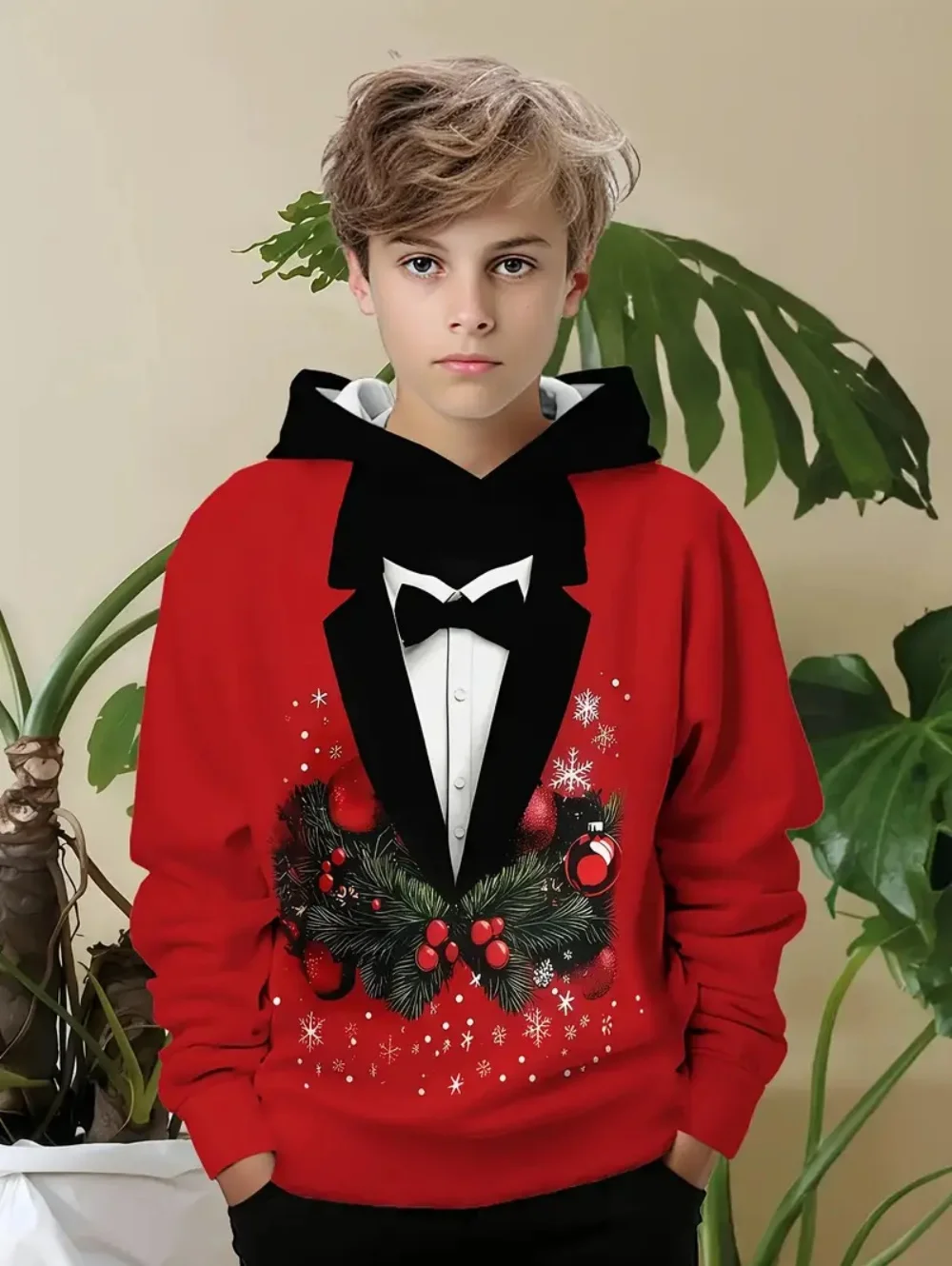 Christmas Tree Hoodies Snowflake Bow Tie 3D Print O-Neck Boys Girls Clothes Casual Christmas Party Sweatshirt Long Sleeve Tops
Christmas Tree Hoodies Snowflake Bow Tie 3D Print O-Neck Boys Girls Clothes Casual Christmas Party Sweatshirt Long Sleeve Tops