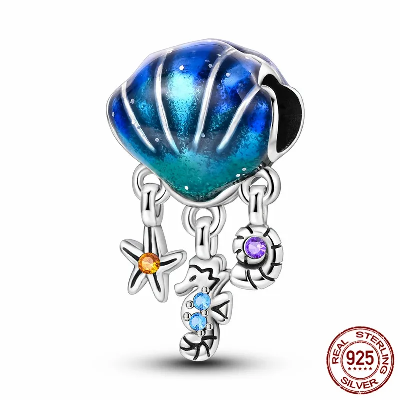 925 Sterling Silver Seashell Charm Beads, perfect for creating original bracelets and DIY jewelry for women.
925 Sterling Silver Seashell Charm Beads, perfect for creating original bracelets and DIY jewelry for women.