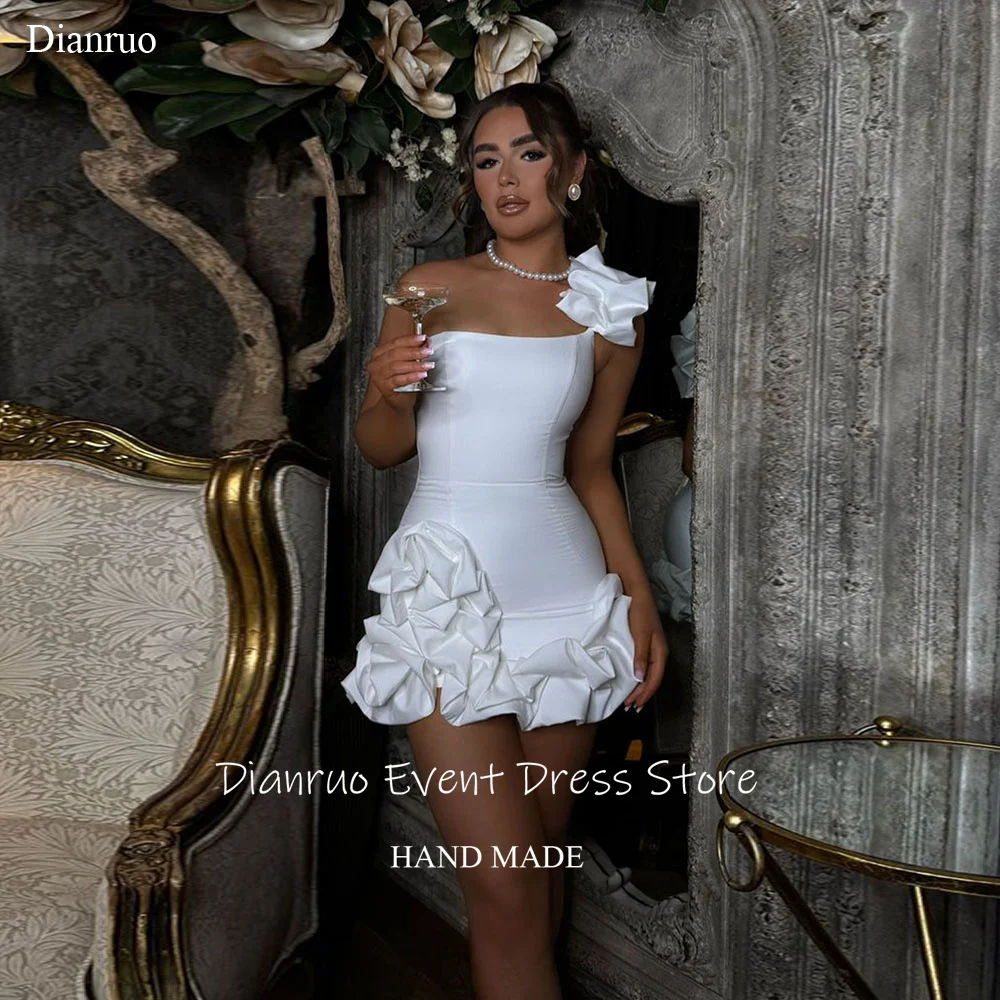 Dianruo Dainty White Satin Prom Dresses One Shoulder Bodycon Robes De Soirée A Line Mini Graceful Robes De Cocktail Customized
Dianruo Dainty White Satin Prom Dresses One Shoulder Bodycon Robes De Soirée A Line Mini Graceful Robes De Cocktail Customized