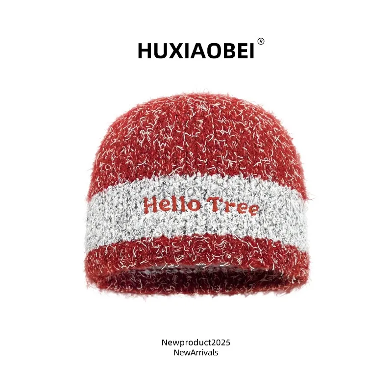 Niche Mixed Color Splicing Letter Embroidery Knitted Hat Autumn and Winter Fashion Versatile Short Brim Women Skull Beanie Cap
Niche Mixed Color Splicing Letter Embroidery Knitted Hat Autumn and Winter Fashion Versatile Short Brim Women Skull Beanie Cap