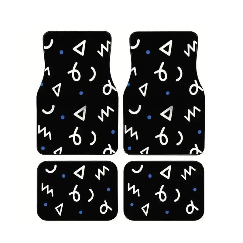 4Pcs Geometric Memphis Print Car Floor Mats Non-Slip Waterproof Universal Foot Pads For Auto Interior Protective Suit Sedan SUV
4Pcs Geometric Memphis Print Car Floor Mats Non-Slip Waterproof Universal Foot Pads For Auto Interior Protective Suit Sedan SUV