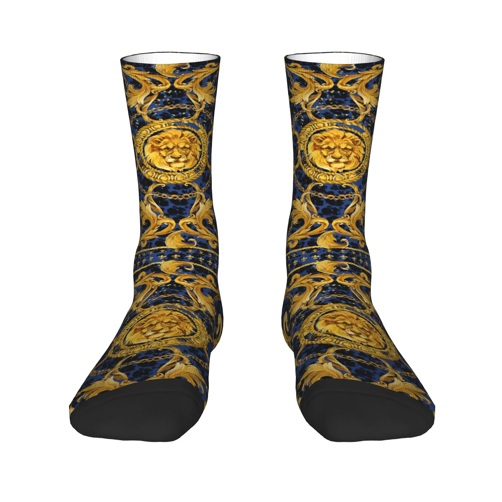 Baroque Golden Lion And Damask Men Women Crew Socks Unisex Fun Breathbale Warm Dress Socks
Baroque Golden Lion And Damask Men Women Crew Socks Unisex Fun Breathbale Warm Dress Socks