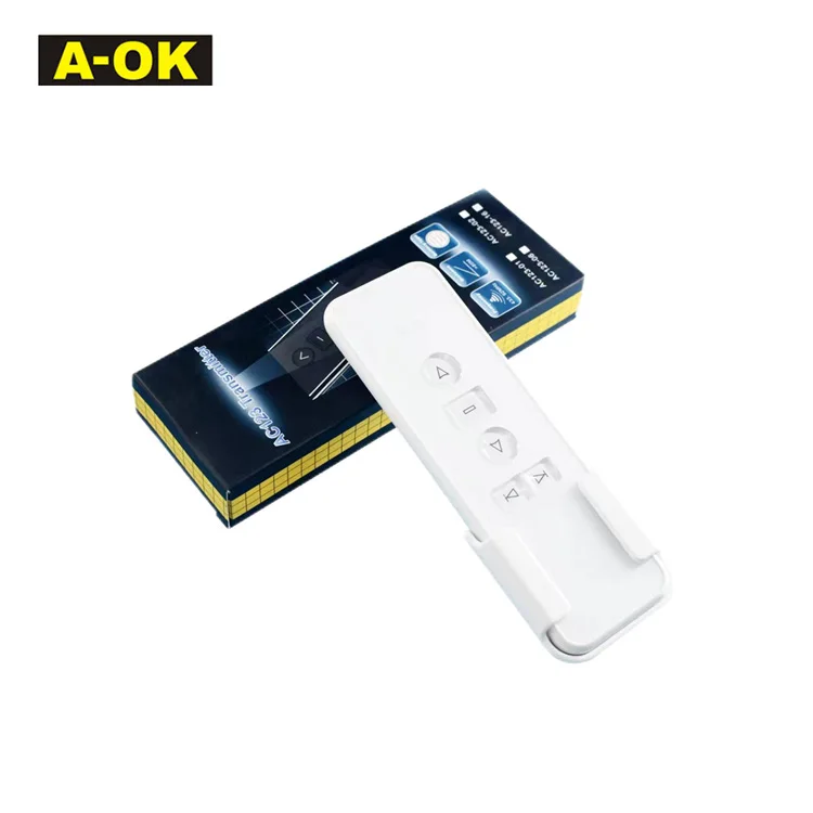 AC123-02 01 06 16, заводская цена, мотор для штор, пульт дистанционного управления AOK 433,92 A-OK
AC123-02 01 06 16, заводская цена, мотор для штор, пульт дистанционного управления AOK 433,92 A-OK