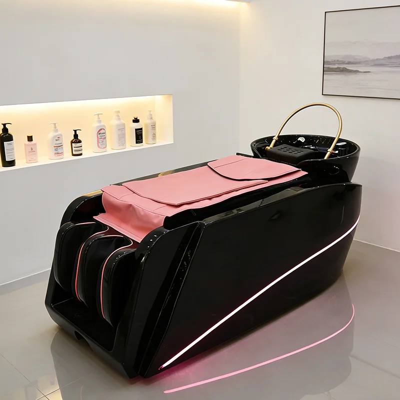 qk-Modern Fiberglass Frame Electric Massage Shampoo Bed Luxury Head Therapy Washing Bed with Water Circulation and Steamer@
qk-Modern Fiberglass Frame Electric Massage Shampoo Bed Luxury Head Therapy Washing Bed with Water Circulation and Steamer@