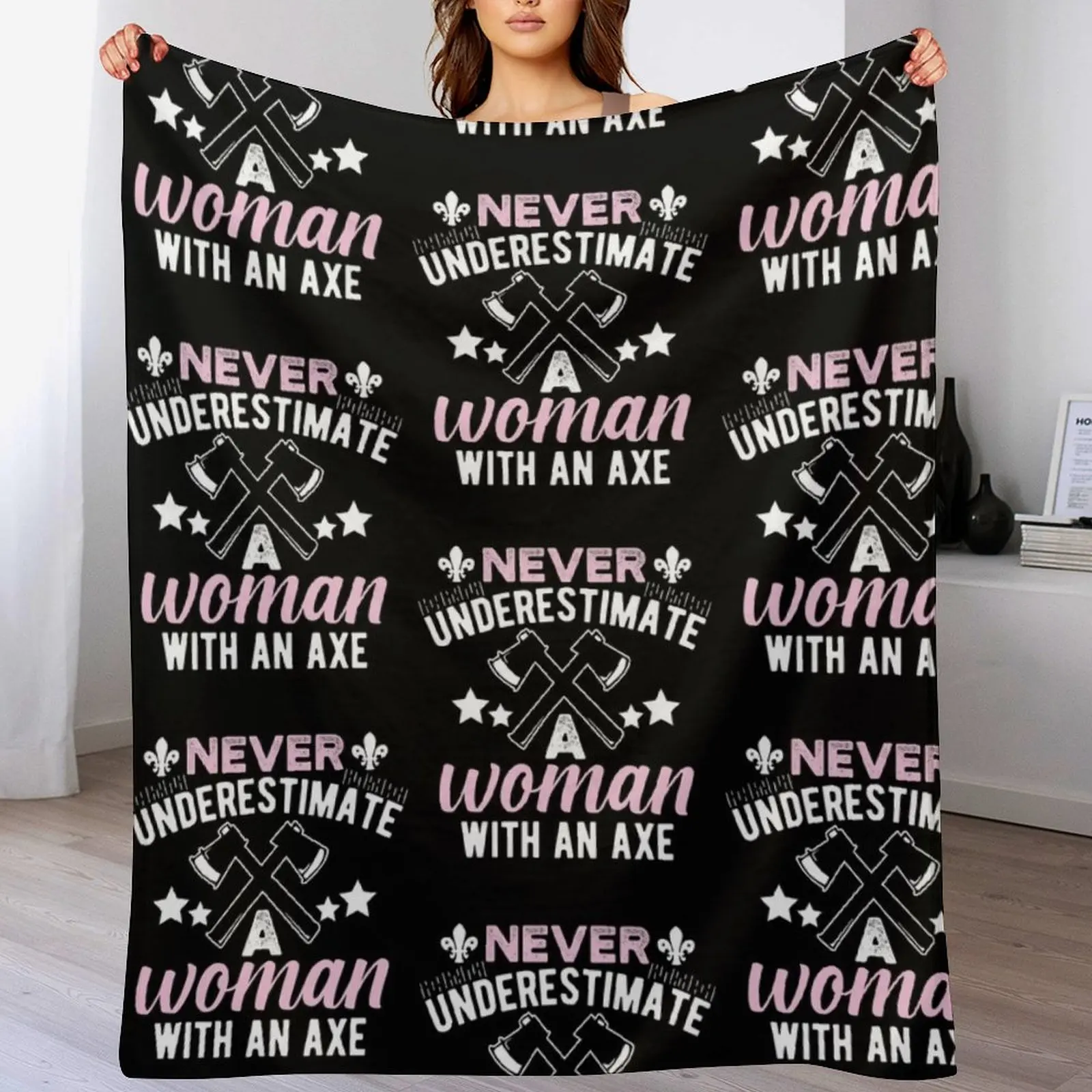 Woman With An Axe Funny Axe Throwing Throw Blanket Giant Sofa Polar Hair For Decorative Sofa Blankets
Woman With An Axe Funny Axe Throwing Throw Blanket Giant Sofa Polar Hair For Decorative Sofa Blankets