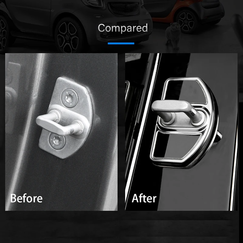 Car Door Lock Protection Cover Automotive Accessories for Smart 451 Fortwo 453 Fortwo Forfour 2009 2010 2011 2012 2013 2014 2015
Car Door Lock Protection Cover Automotive Accessories for Smart 451 Fortwo 453 Fortwo Forfour 2009 2010 2011 2012 2013 2014 2015
